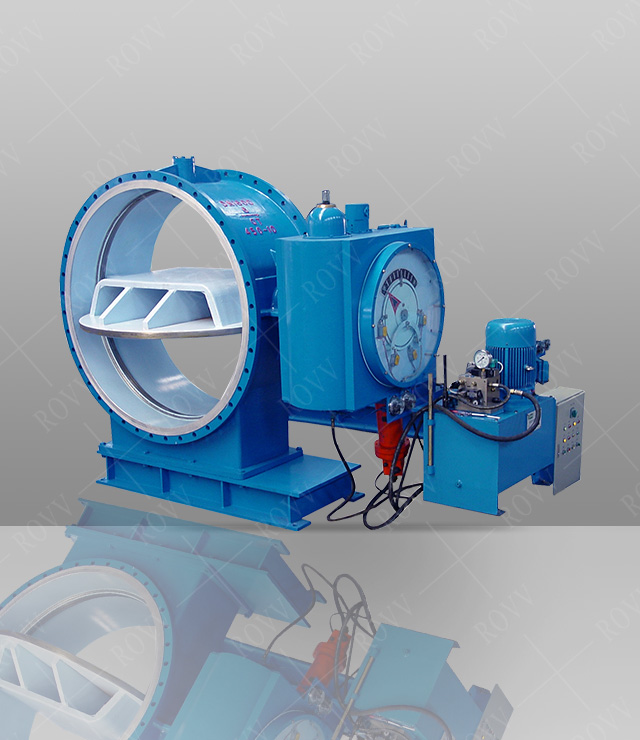 Hydraulic control check butterfly valve