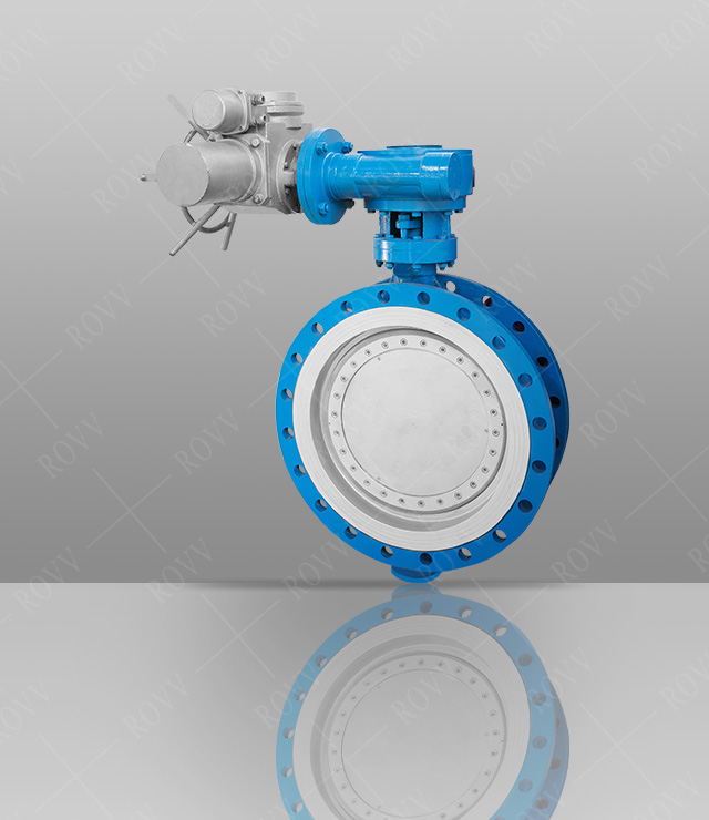 Triple eccentric flange butterfly valve (electric)